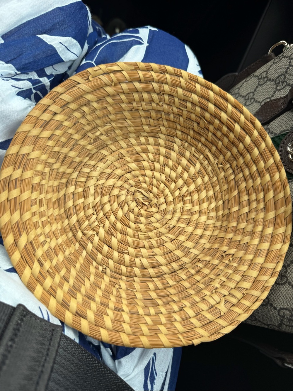 Sweet grassWoven Decorative Basket - Natural Brown - Unbranded - Picture 3 of 3